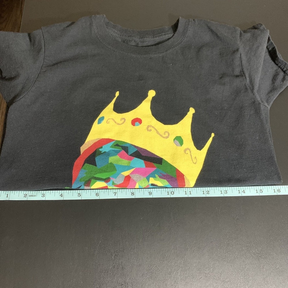 Notorious B.I.G. Unisex Kids Mosaic T-Shirt Crown Sz Medium - Picture 4 of 8